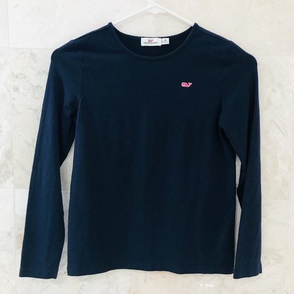 Vineyard Vines Other - VINEYARD VINES {M} Long-Sleeved T-Shirt Navy Blue Whale